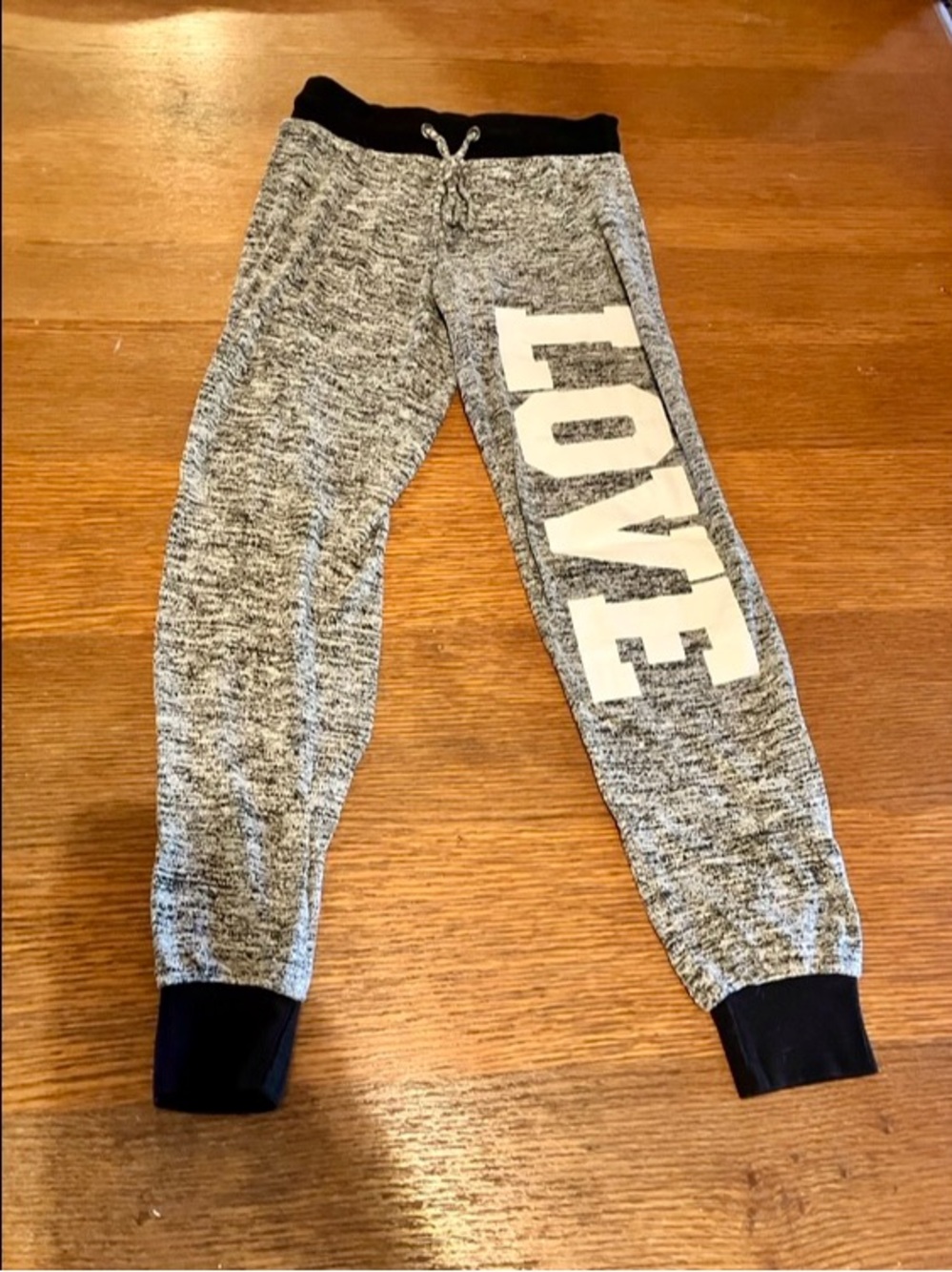 Heather Gray 'LOVE' Jogger Sweatpants